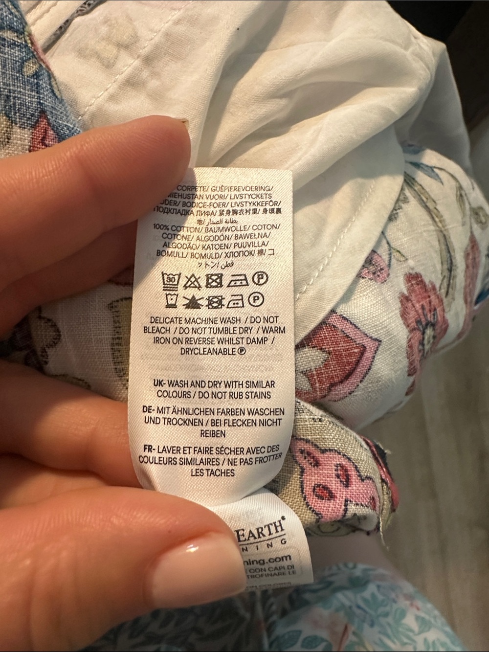 Boden linen halter maxi dress print 8 - Picture 5 of 5